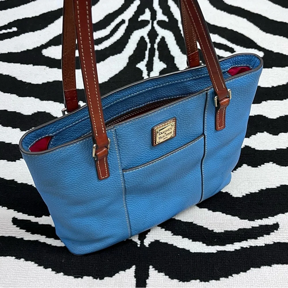 Dooney & Bourke Leather Lexington Bag in Azure